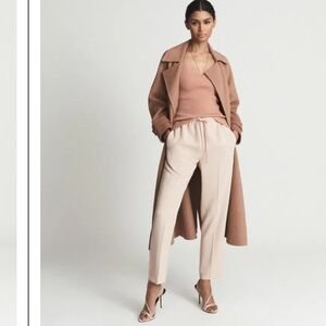 REISS Hailey Pink Pull On Trouser US 10